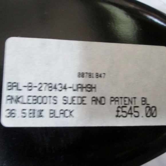 NEW NIB BALENCIAGA SUEDE PATENT Leather Ankle BOOT - Picture 3 of 8